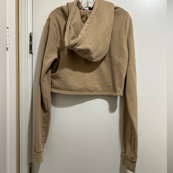 NWOT Prissy Duck Hoodie very comfortable and Soft light tan Sweatshirt Top - Picture 2 of 3